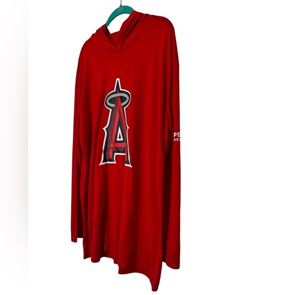 Los Angeles Angles MLB Red Light Weight Hoodie Mens Size XL - Picture 3 of 10